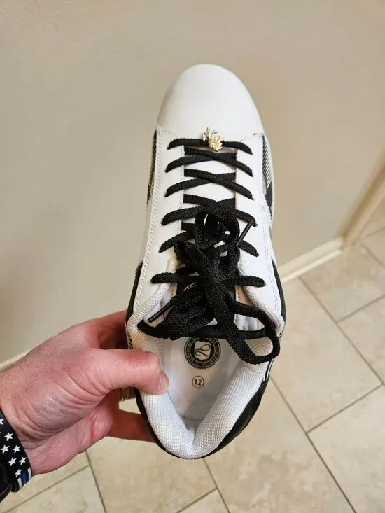 Luxury Kicks (Vlado) Men's Fashion Sneakers, White, Sz 12 - Picture 13 of 16